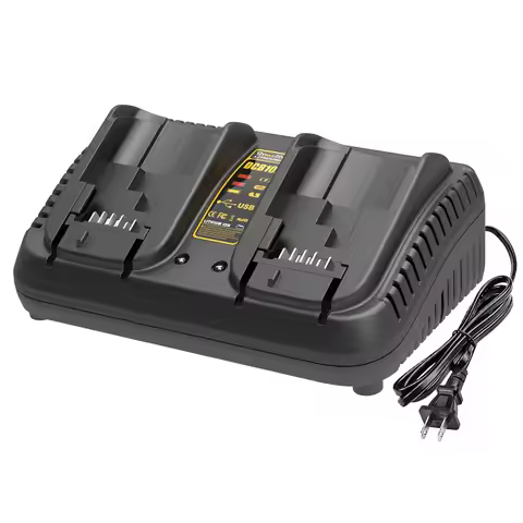 For Dewalt 20V Charger Dual Port 3A USB Charger Compatibility For Dewalt 12V 20V Lithium Battery Cha