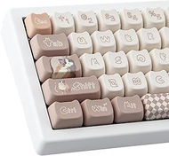Hyekit PBT Keycaps for Mechanical Keyboard - 144 Keys Cute Cat Keycaps, Dye-Sublimation Cute Keycaps