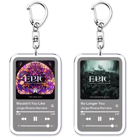 Hot Epic The Musical Keychains for Women Accessories Bag Odysseus Poseidon Greek Mythology Music Key