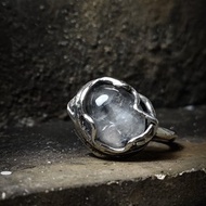 錳鋇礦/海膽水晶銀戒