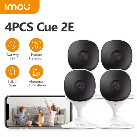IMOU 4PCS Cue 2E 2/3MP Wifi Camera BabyMonitor Camera Human Detection Compact Smart Night Vision Cam