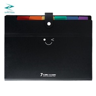 Expanding File Folders Letter Size 7 Pockets Accordion Document Organizer A4 Plastic File Folder Doc
