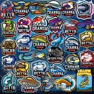 Betta Fierce Torpedo Fierce Torpedo Aquarium Decoration Fish Tank Background Sticker Fisherman Water