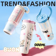 SUS316 Stainless Steel Tumbler / Cute Pastel Handle Tumbler / Cute Tumbler / Happy Animal Stainless 