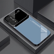 OPPO A54, A55, A74, A94, A95 4g Case Shiny Tempered Glass Back