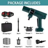 3500W 200Bar 6 IN 1 Brushless Electric Car Washer Gun Portable Cordless Rechargeable Car Garden Powe