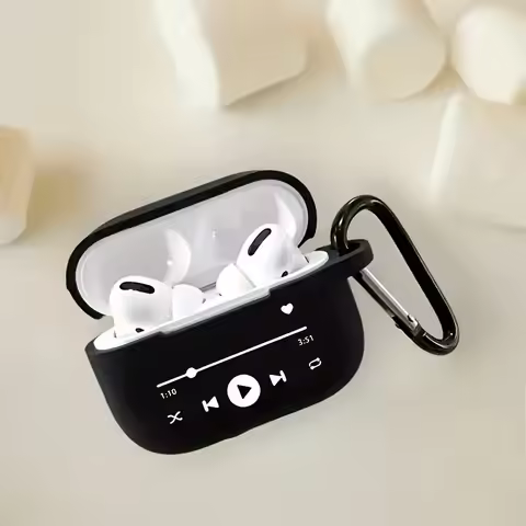 Music Player TPU Protective Case for AirPods Pro/Pro2 Earphone Soft Protector Case for AirPods 2/3/4