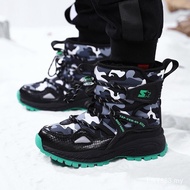 Girls' Snow Boots Winter Children'S Waterproof Fleece Lined Thickened Boys' Cotton Shoes Non-Slip No