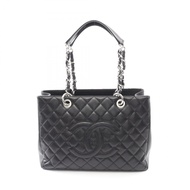 【二手】香奈兒 (Chanel) CHANEL Matelassé Grand Shopping GST A50995 黑色皮革 GST 鏈條手提包 女士二手 A