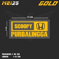 SCOOPY PURBALINGGA CUTTING STICKER MEI25BL JTG/