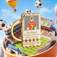 2026 Megamo World Cup Football Keychain Messi C Romodridge Fan Souvenir High-value 6.10.0