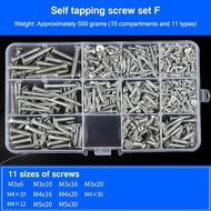 JIYAN2866 M2 M2.5 M3 M4 M5 M6 Cross Head Screw Stainless Steel Repair Tools Parts Screw and Nut Set 