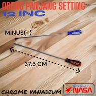 OBENG PANJANG SETTING 12INC MINUS(-) NASA CR-V GAGANG KARET 7604-