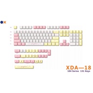 คีย์ Keycaps137ระเหิดนมน้ำผึ้งคีย์ PBT XDA โปรไฟล์สำหรับ Gateron Cherry MX ปุ่มคีย์บอร์ด