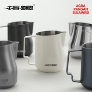 MILK JUG TURBO MHW-3BOMBER 450ml Latte Art Stainless Steel Steam Steaming Pitcher Professional Baris