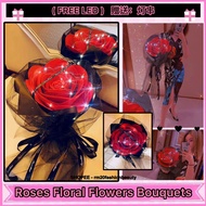 🌹GIFT • Handmade Rose Soap Flower Bouquet🌹F-42 FREE LED 33pcs 99pcs Big Roses Floral (33朵99朵大玫瑰花束) 生日情人节七夕 Sabun Bunga