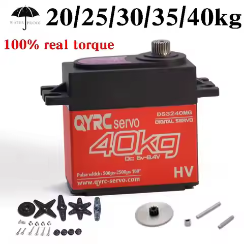 Waterproof 20kg 25kg 30kg 35kg 40kg Digital Servo Large Torque Motor Metal Gear Baja 1/8 Scale RC Cr