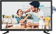 Supersonic SC-2412 24-inch HDTV &amp; Monitor with Built-in DVD Player, Crystal-Clear 1080p Resolution, Vibrant Colors, HDMI/USB/AC Ports, Seamless TV-to-PC Transition, and AC/DC Compatibility