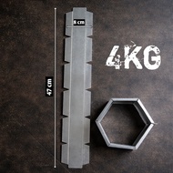 DUMBELL 4 KG - Empty Dumbell Mold for Making 4 Kg Dumbbell Set - Practical Home Workout and Durable 