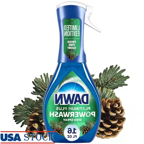 Powerwash Dish Spray Pine Scent Holiday Cleaner 99% Grease Removal Festive Kitchen Essential Fast Cl