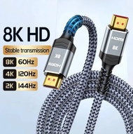 MIZIQIER ยาว HDMI 2.1สาย4K120Hz EARC HDCP2.3 48G Bps ความเร็วสูงพิเศษ Hdmi ถักสายเคเบิ้ลสำหรับ Hd/ P