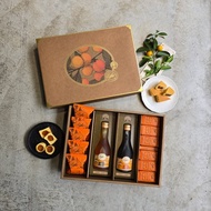 桔鋒禮盒LB4(一口酥5入+金桔酥6入+濃縮汁+自選搭配)-附提袋