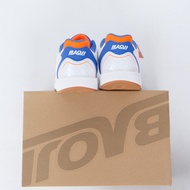 รองเท้าผ้าใบรองเท้าฟุตซอล ใส่สวย BAOJI BJM741 ฟรีกันลื่น Socksy ขาว 1 คู่ งานไทย