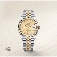 DJ 36mm AUTOMATIC SWISS COMBINATION GOLD ACTIVE DATE #Women's Watch #Women's Watch