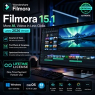 SELF REDEEM 🚀 Wondershare Filmora 15.1 Latest 2026 Lifetime License For Windows MacOS 64-Bit Video E