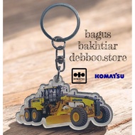GANTUNGAN Komatsu Acrylic Keychain for Grader Motorcycle