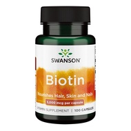 Swanson Biotin Vitamin B7 5000 mcg 100 Capsules