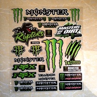 สติกเกอร์รถจักรยานยนต์สะท้อนแสงสำหรับ MONSTER สำหรับ KAWASAKI YAMAHA HONDA BAJAJ SUZUKI KTM