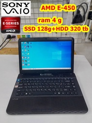 Notebook (Laptop)SONY VPCEK, CPU E-450, Ram 4 GB, ssd 128gb+hdd 320 tb (สินค้ามือสอง ,พร้อมใช้งาน)