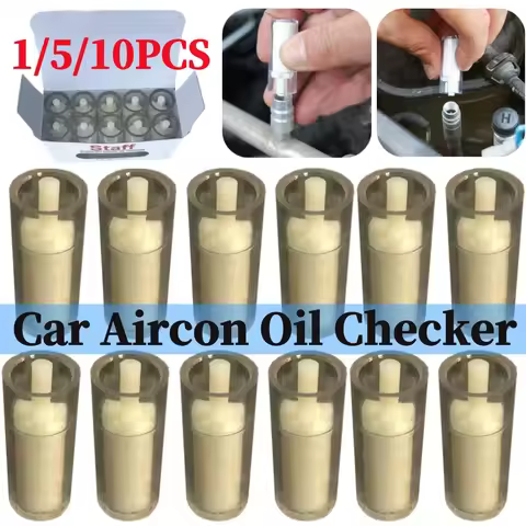 10/5/1Pc Car Aircon Oil Checker R134A Auto Air Conditioning System Refrigeration Oil Testing Instrum