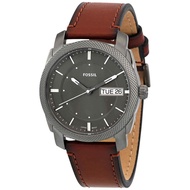 Fossil Machine Analog LiteHide Leather Strap Grey Dial Quartz FS5900 Mens Watch