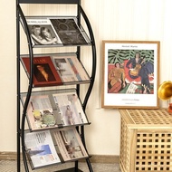 Single Page Data Magazine Rack Shelf Floor Book Newspaper Rack Newspaper Storage Display Rack Promot