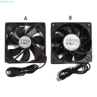 redsunaa USB Cooling Fan 120mm DC5V CPU Cooler Radiator for PC for Case-Server Heatsink