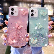 For Redmi Note 13 Pro 4G 13 Pro+ 5G Butterfly Star Glitter Phone Case