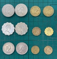 「英女皇頭 硬幣」  1982年 - 1991年 期間 「壹毫」   大約2,000枚   1975年 - 1991年 期間 「貳毫」   大約2,000枚  1977年 - 1990年 期間 「伍毫