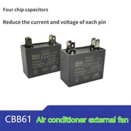 Bm High-Quality Air Conditioning Outer Fan Capacitor CBB61 Capacitor Starter Capacitor Four-Insert C