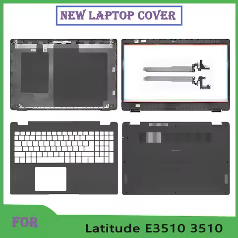 For Latitude 3510 E3510 New LCD Back Cover/Front Bezel/Palmrest/Bottom Case Hinges Housing Cover 08X