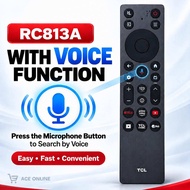 TCL Google TV Remote Control RC813A With Voice / Without Voice Compatible for C6K QM6K Series