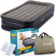 INTEX 64132 Dura-beam deluxe Plus Fiber-Tech Technology 99 x 1.91 x 42cm with built-in Electric Pump