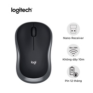 Chuột không dây Logitech M186 - USB nhỏ gọn thuận cả 2 tay phù hợp PC/Laptop làm việc văn phòng