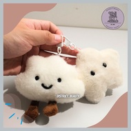 GANTUNGAN PLUSH CLOUD EDITION STAR KEYCHAIN CLOUD AND STAR SHAPE CUTE STAR DOLL KEYCHAIN