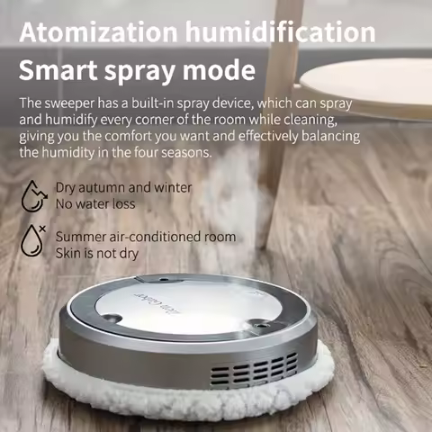 New Mopping with Sprayer Machine Wet and Dry Smart Home Floor Sweeping Automatic Electric Floor Mops