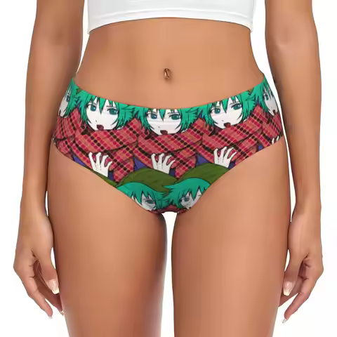 Custom Shin Tsukimi Your Turn To Die Hat YTTD Game Anime Briefs Underwear Women Breathable Stretch U