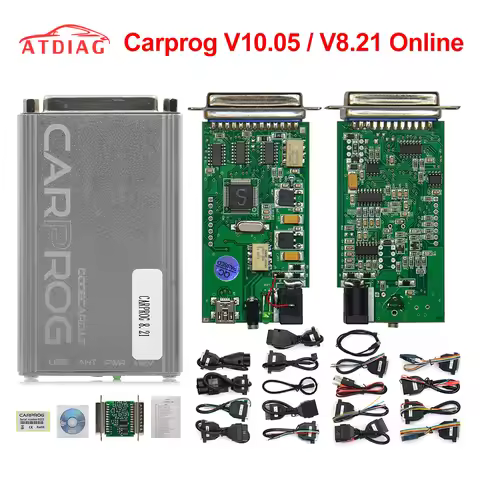 Carprog V13.77 SERG2000CAR000UA Carprog 8.21 Full Adapters CarProg Online Programmer Auto AirbagTool
