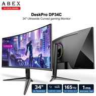 ABEX DeskPro DP34C | 34" UWQHD Ultrawide | 165Hz Curved Gaming Monitor