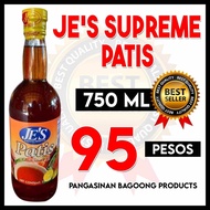 JE'S Patis from Lingayen Pangasinan 750ML